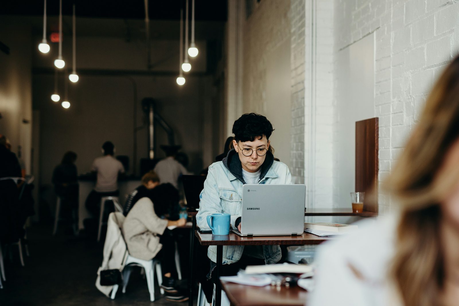 Working from a caf&eacute;